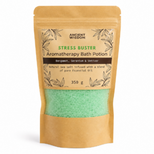 Ancient Wisdom Stress Buster Aromatherapy Bath Potion – 350g