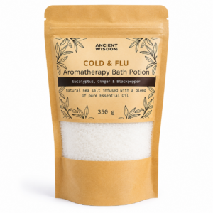 Ancient Wisdom Cold & Flu Aromatherapy Bath Potion – 350g